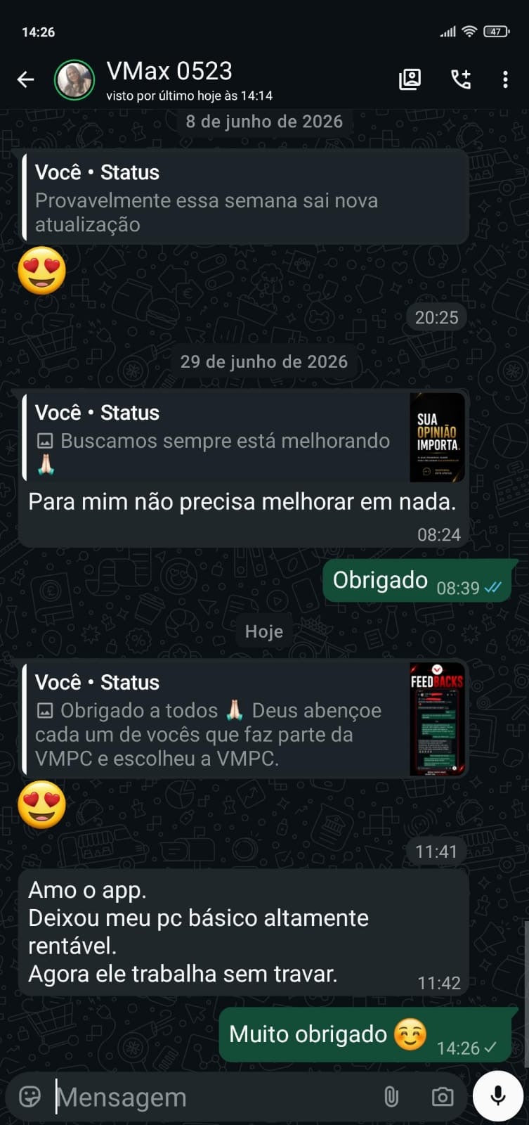 VMPC: Velocidade Máxima PC