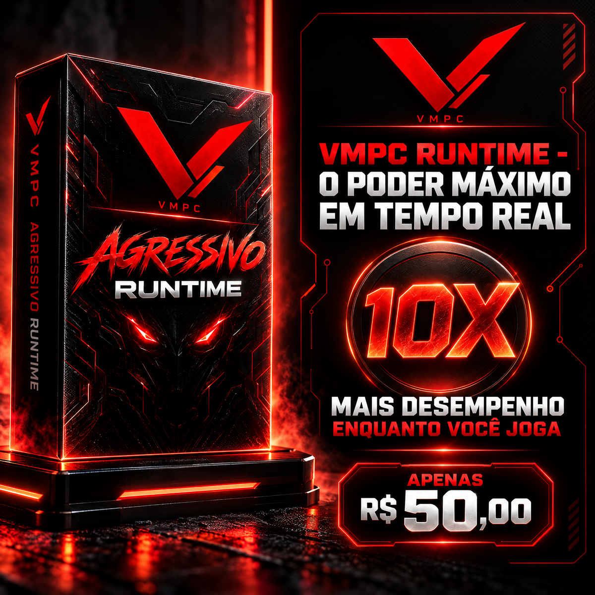 VMPC - +10x AGGRESSIVE RUNTIME (USO JUNTO COM JOGO)