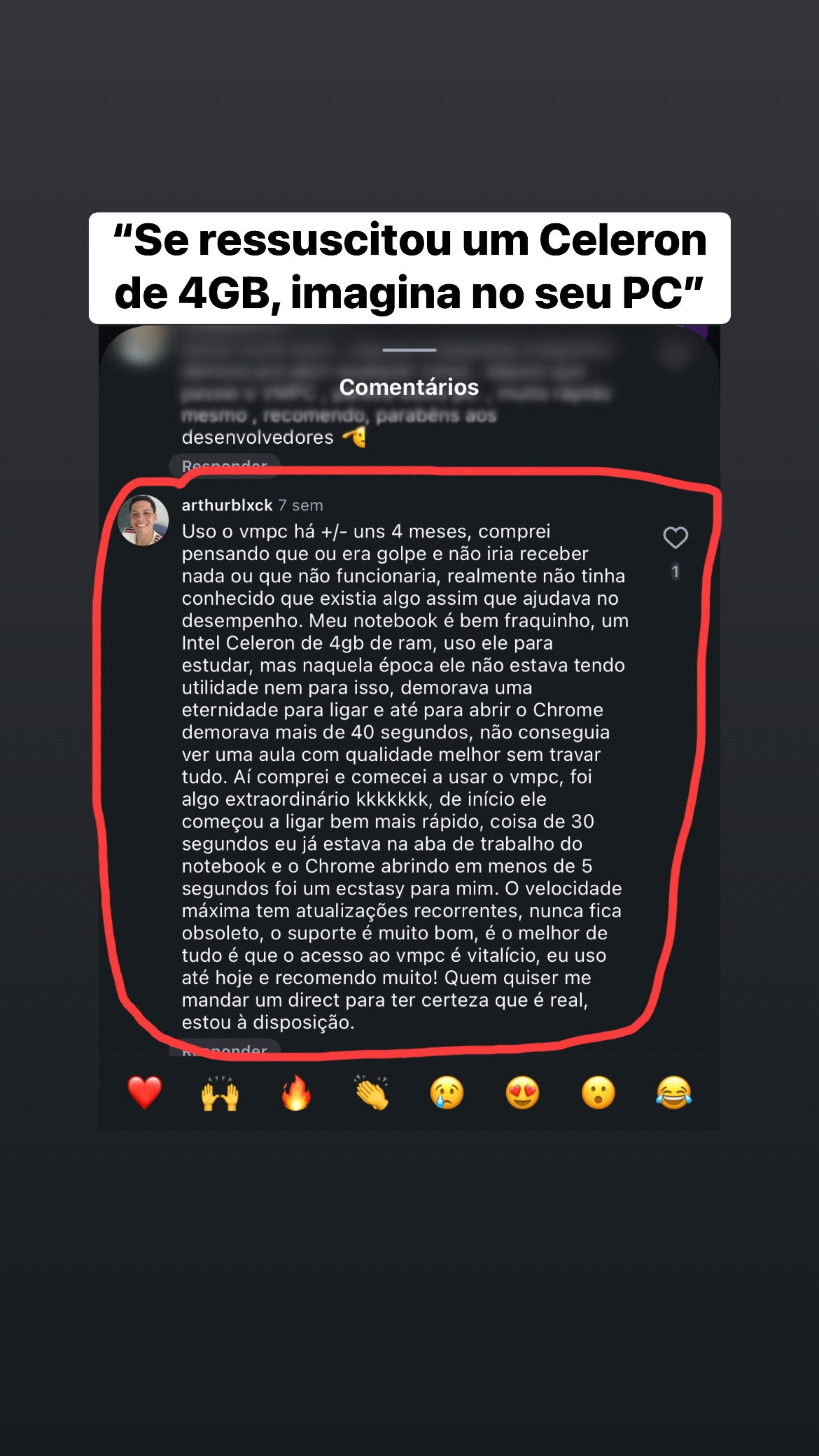 VMPC: Velocidade Máxima PC
