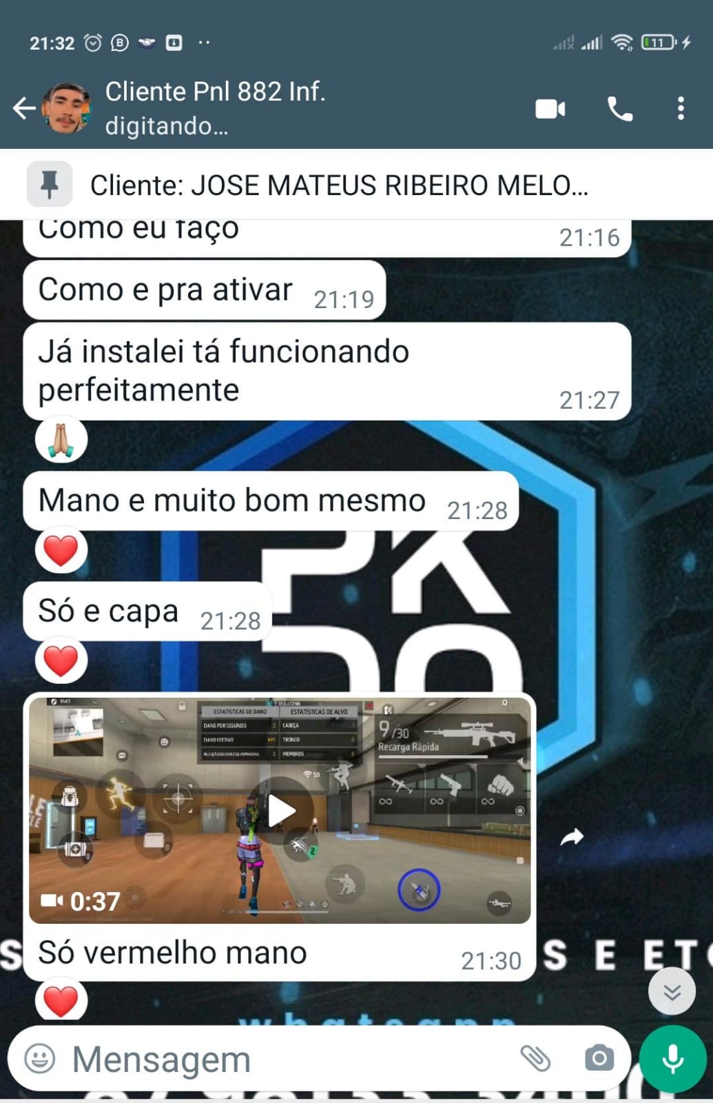 Agre3ssiv0 VIP Nvl Max. Full Vermelho FREE FIRE