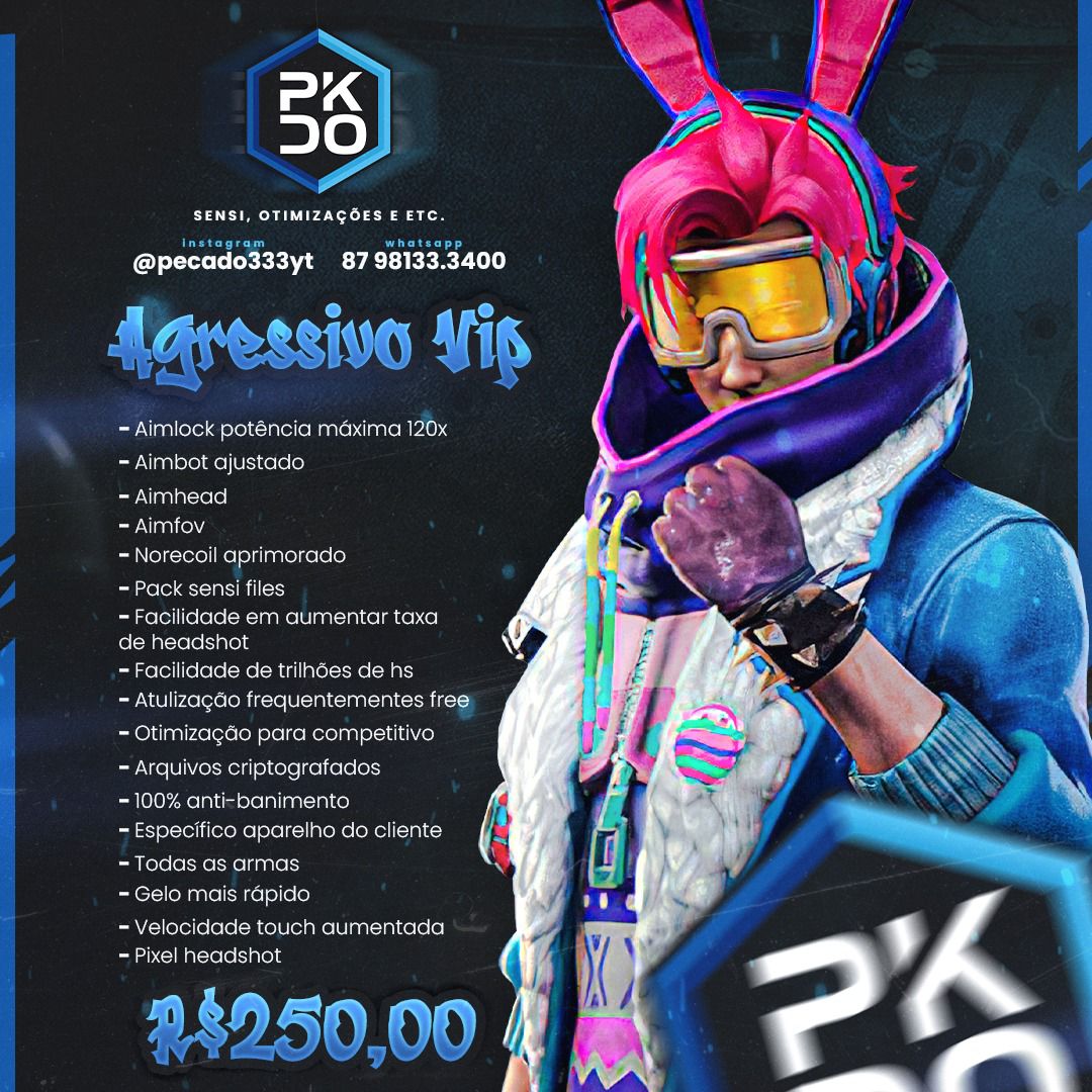 Agre3ssiv0 VIP Nvl Max. Full Vermelho FREE FIRE