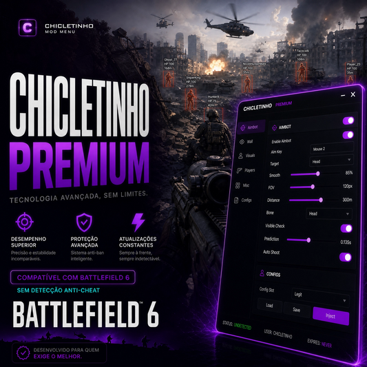 Painel BF6 Indetectável — AIM + Wall ESP + Zero Recuo (Anti-Ban Integrado)